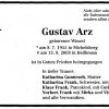 Winzel Gustav 1955-2003 Todesanzeige